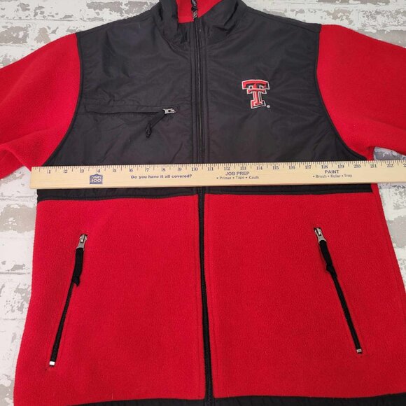 2557 Charles River Texas Tech Men's Full Zip Fleece Jacket Size Small - Picture 4 of 5